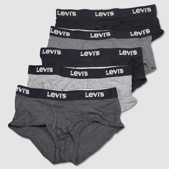 Levi's Other - Levi's Low Rise Briefs / Underwear - NEW Mens Large (36-38) 5-Pack - #48488-D1‎